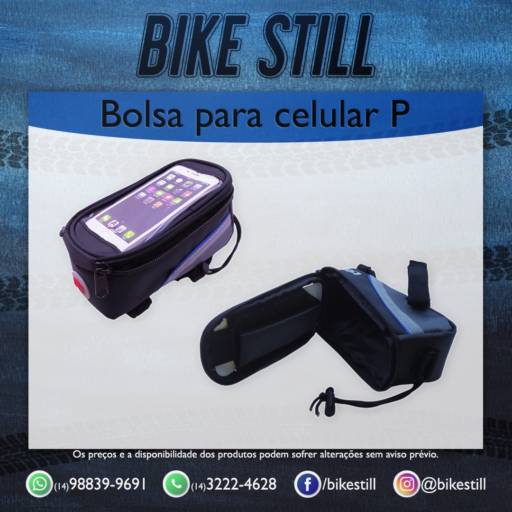 Bolsa c/ porta celular por Bicicletaria Bike Still 