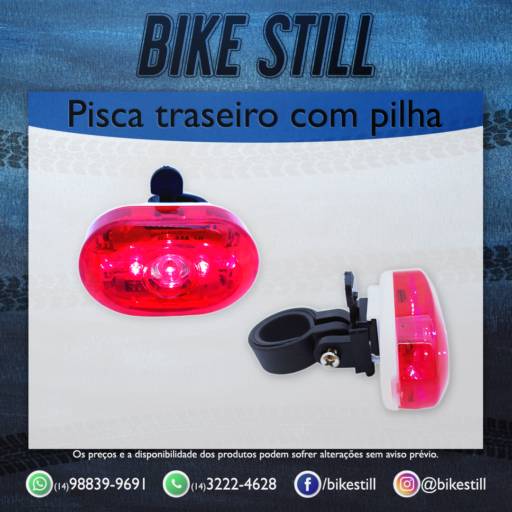 Pisca traseiro à pilha