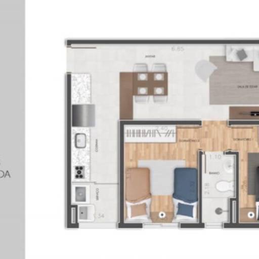 Apartamento Pronto 2 dormitórios c/ vaga em São Paulo, SP por Davi Rodrigues Corretor de Imóveis - CRECISP 179544