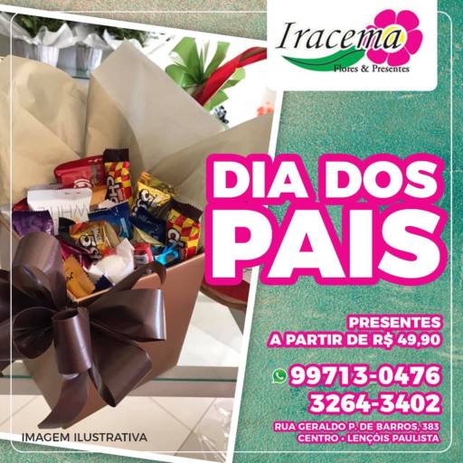 Cestas Personalizadas de Dia dos Pais por Iracema Flores