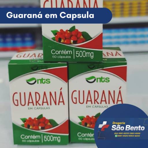 Guaraná em Capsula por Drogaria São Bento