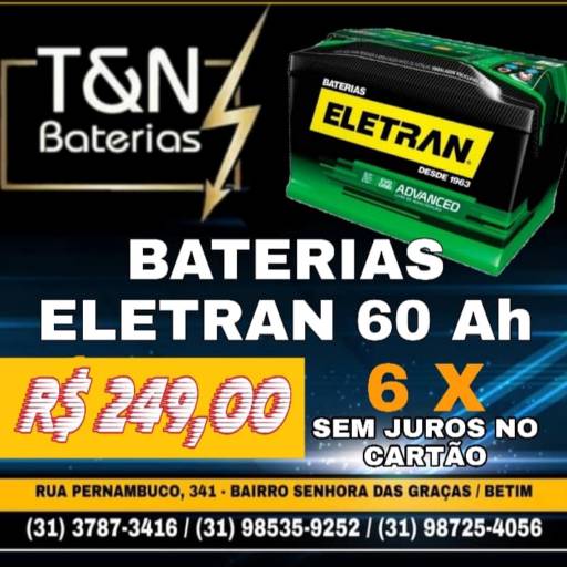 Baterias Eletran 60 Ah