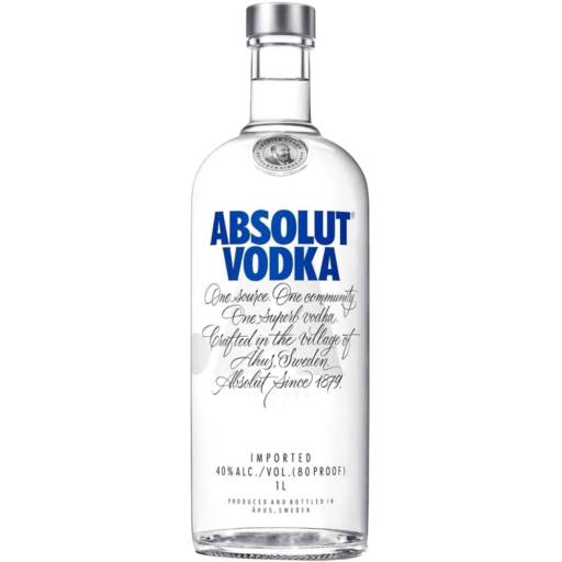 Vodka Absolut 1L R$95,00