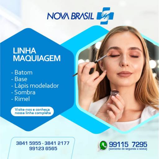 Comprar o produto de Linha Maquiagem em Maquiagem pela empresa Farmácia Nova Brasil em São Manuel, SP por Solutudo