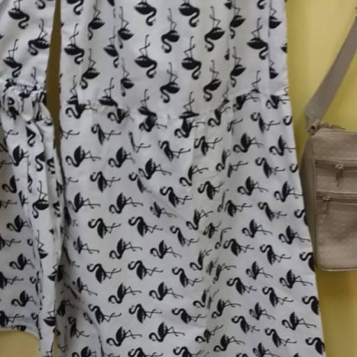 Vestido Branco e Preto 