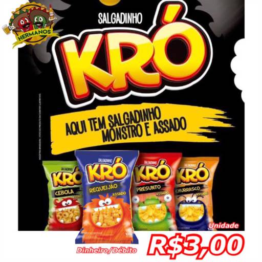 Salgadinho KRÓ R$3,00 Unidade