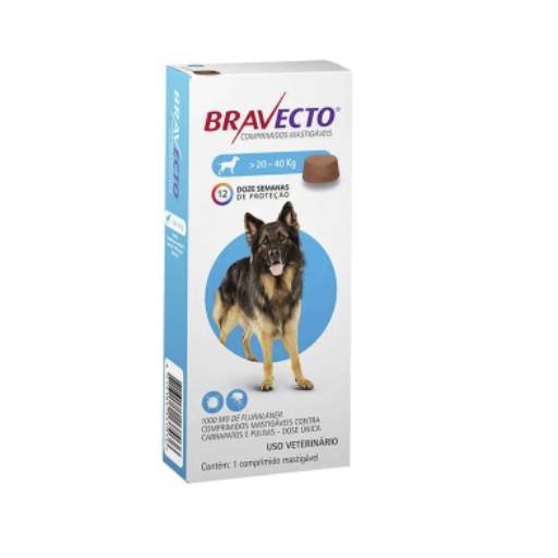 Bravecto 1000 mg 20-40 kg por Almeida Agro Pet