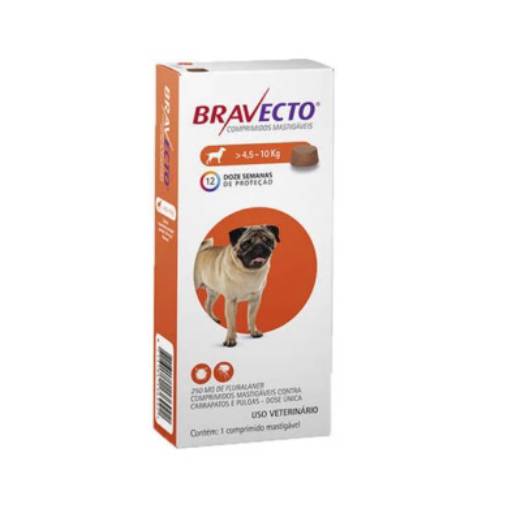 Comprar o produto de Bravecto 250mg 4,5-10 Kg em Farmácias Veterinárias pela empresa Almeida Agro Pet em Bauru, SP por Solutudo