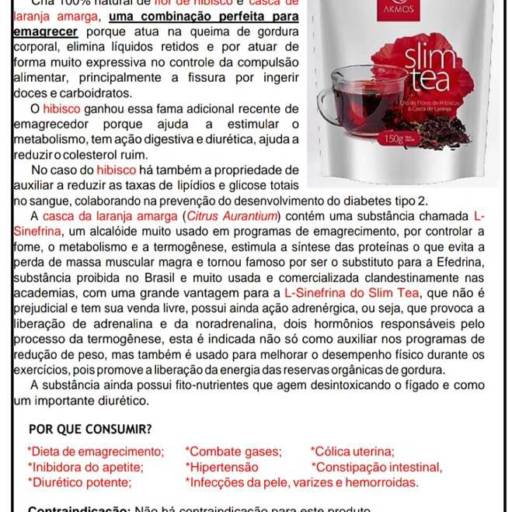 Slim Tea em Joinville, SC por Suprimentos Vieira