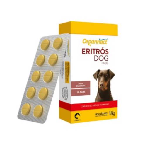 Eritros Dog Tabs 18g - 30 Comprimidos Organnact - Envio Imediato por Almeida Agro Pet