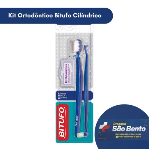 Comprar o produto de Kit Ortodôntico Bitufo Cilíndrico em Higiene Bucal pela empresa Drogaria São Bento em Mineiros, GO por Solutudo