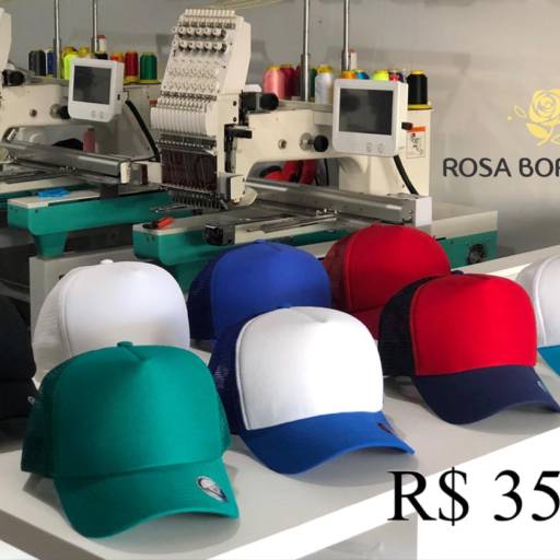 Bonés de 55 e 35 - Adulto e Infantil (Sem Bordado) por Rosa Bordados