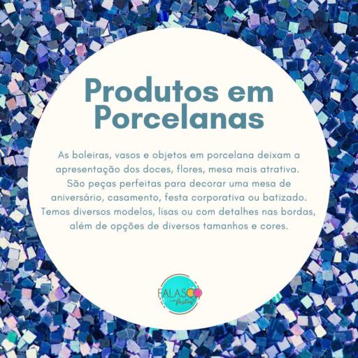 Produtos para decoração em porcelana