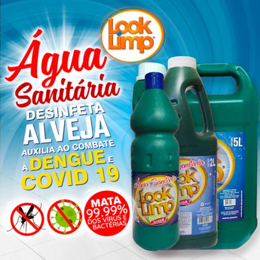 Comprar o produto de Água Sanitária Looklimp, Alveja e Desinfeta em Produtos de Limpeza pela empresa Look Limp - Totem Display Álcool em Gel em Igaraçu do Tietê, SP por Solutudo