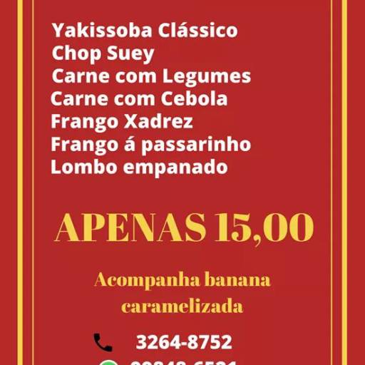 Pratos para Almoço em Lençóis Paulista, SP por China Camp