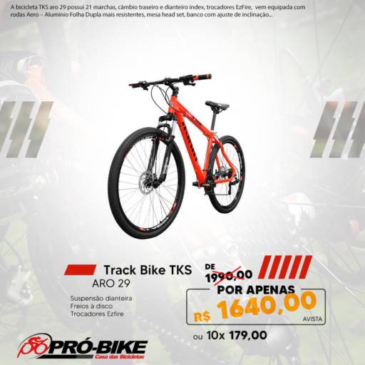 Comprar o produto de Track Bike Tks em Bicicletas pela empresa Pró Bike Casa das Bicicletas em Dourados, MS por Solutudo