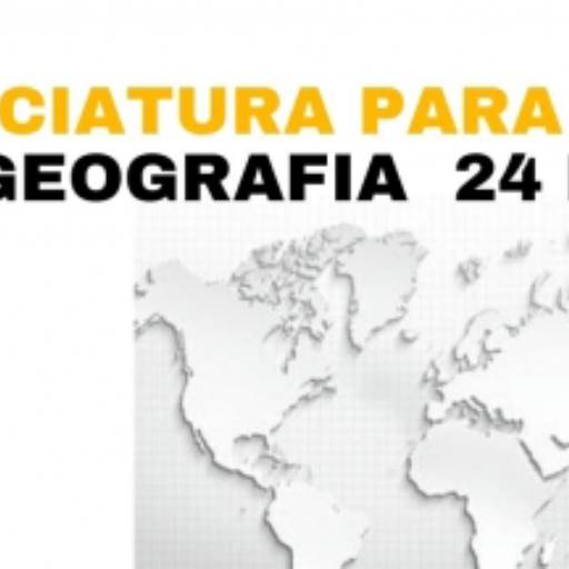 Segunda Graduação em Geografia