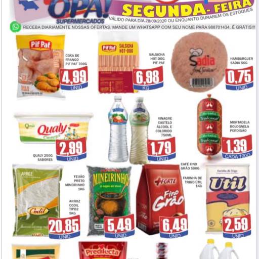 Comprar o produto de OFERTAS SEGUNDA FEIRA 28/09 em Ofertas pela empresa Supermercado Seminário (Rosário) em Leopoldina, MG por Solutudo