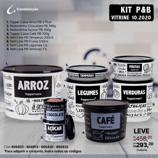 Kit P&B por Tupperware - Maria Claudia Villalba Guillen