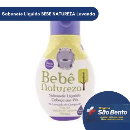 Comprar o produto de Sabonete Liquido BEBE NATUREZA Lavanda em Sabonetes pela empresa Drogaria São Bento em Mineiros, GO por Solutudo