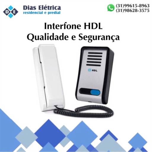 Comprar o produto de Interfone HDL em Segurança e Monitoramento pela empresa Dias Eletrica em Congonhas, MG por Solutudo