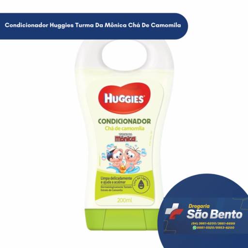  Condicionador Huggies Turma Da Mônica Chá De Camomila  por Drogaria São Bento