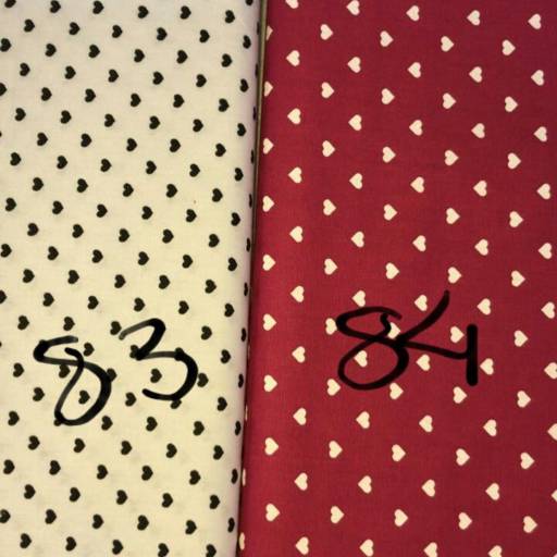 Tricoline Estampa Corações / Estrelinhas por Casa São Francisco Aviamentos 