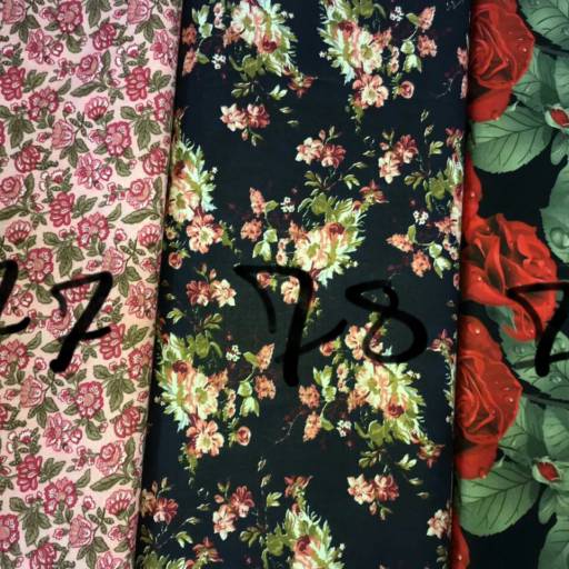 Tricoline Estampa Floral por Casa São Francisco Aviamentos 