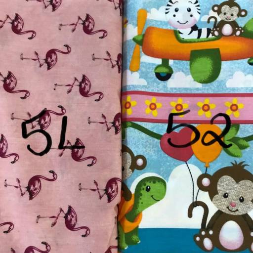 Tricoline Estampa Animais por Casa São Francisco Aviamentos 