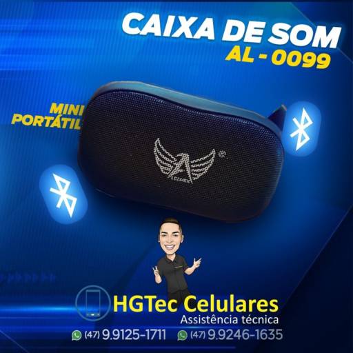 Comprar o produto de Caixa de som AL - 0099 em Acessórios para Celulares pela empresa HGTec Celulares em Joinville, SC por Solutudo