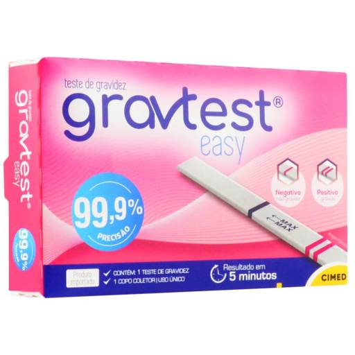 Comprar o produto de Kit de diagnóstico de gravidez Grav test® easy em Cosméticos e Cuidado Pessoal pela empresa Sex Cool Produtos Sensuais em Barra Bonita, SP por Solutudo