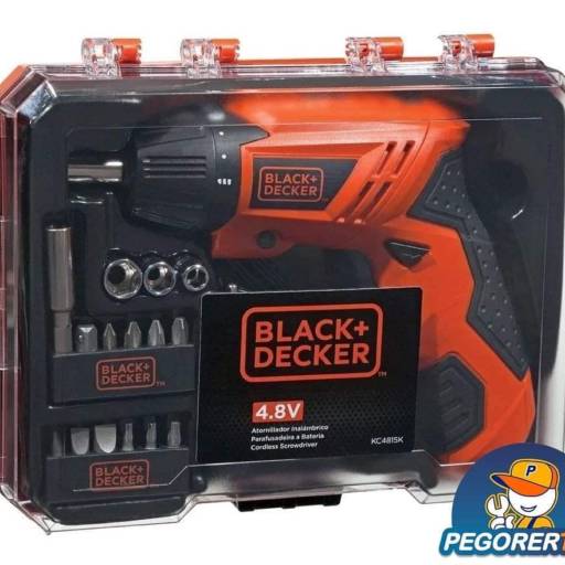 Parafusadeira 4.8V com 16 Acessórios KC4815K Black+Decker