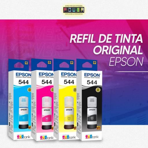 Comprar o produto de Refil original de tinta Epson em Refil pela empresa Power Cartuchos & Informática em Birigui, SP por Solutudo