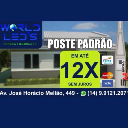 Comprar o produto de Poste padrão cpfl 127volts  em Materiais Elétricos pela empresa World Led's em São Manuel, SP por Solutudo