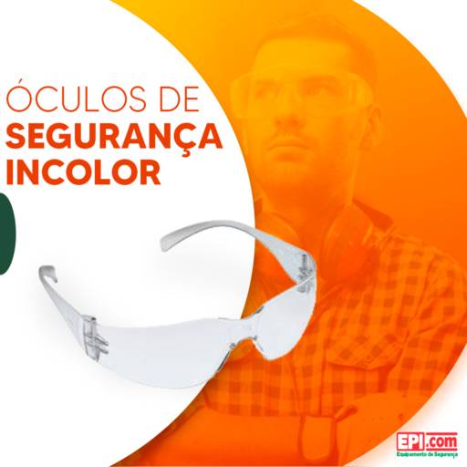 Comprar o produto de Óculos de segurança incolor em Proteção visual pela empresa EPI.COM - Equipamentos de Segurança do Trabalho em Araçatuba, SP por Solutudo