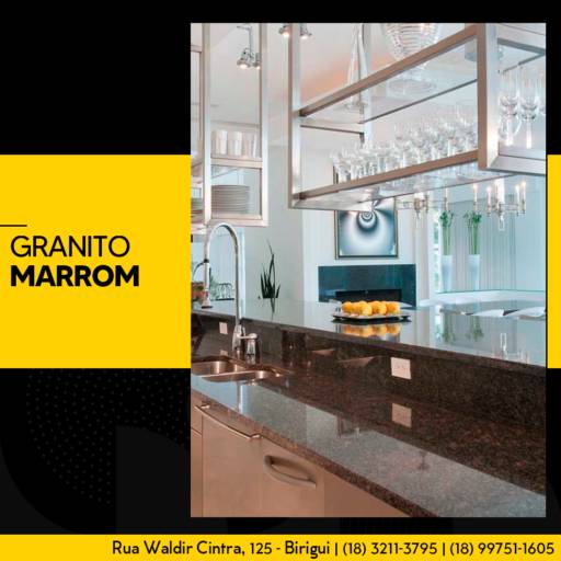Comprar o produto de GRANITO MARROM em Granito pela empresa Marmoraria Design em Birigui, SP por Solutudo