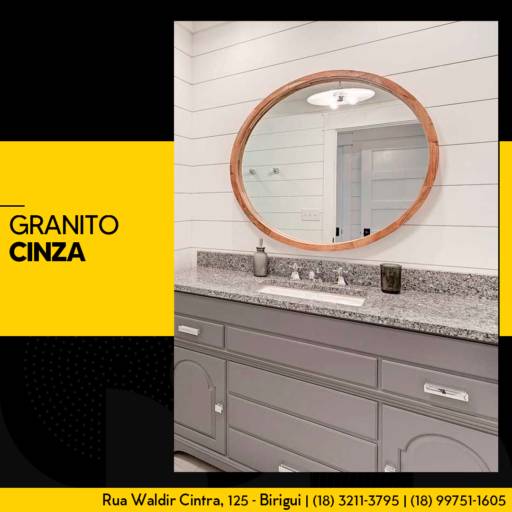 Comprar o produto de GRANITO CINZA em Granito pela empresa Marmoraria Design em Birigui, SP por Solutudo