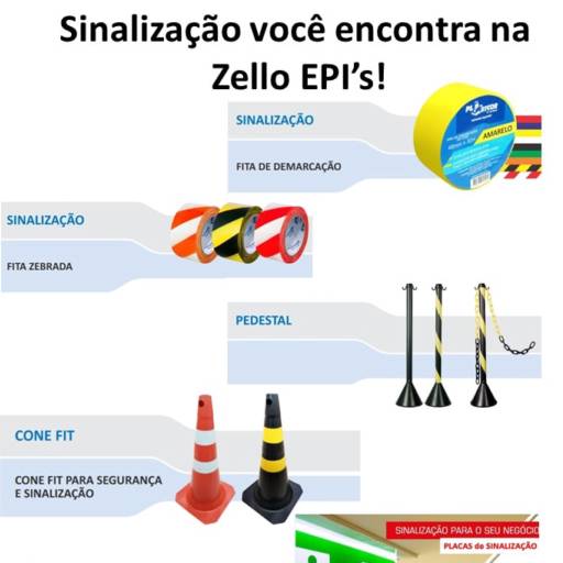 Comprar o produto de Sinalização em Sinalização pela empresa Zello EPI's em Boituva, SP por Solutudo