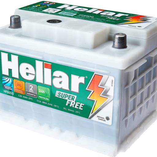 Bateria Automotiva 60Ah Ac.El.Hf60Dd Uc Heliar S F 24M 2016 (Eco) por Baterias Potência Lubrificantes