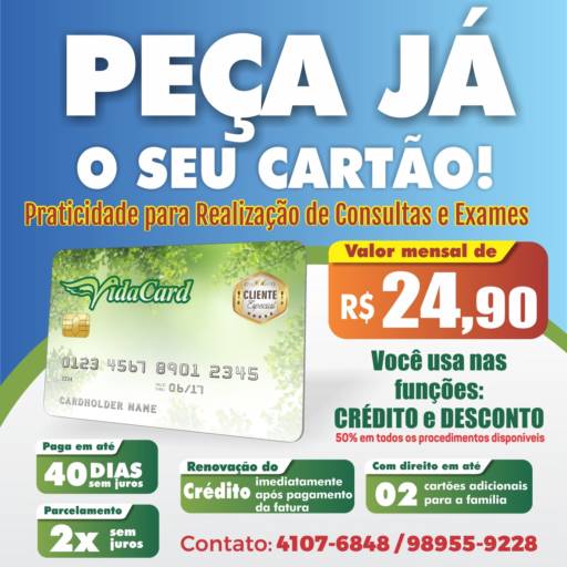 Peça já o seu Cartão!