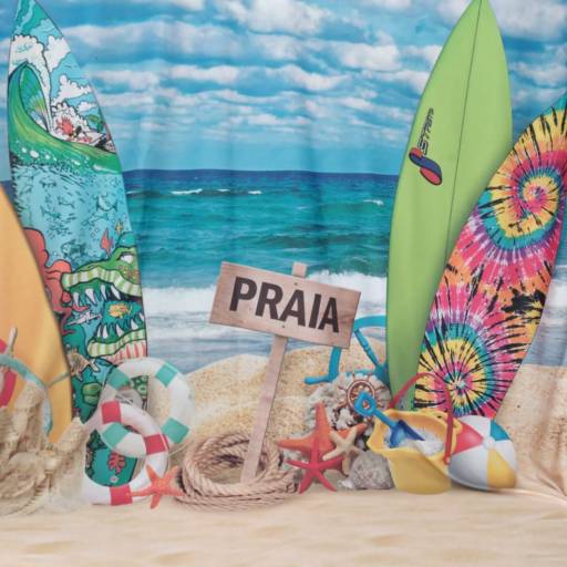 Banho temático - Praia em Bauru por Tia Angela Centro de Estética Animal