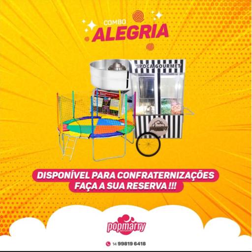 Comprar o produto de Combo Alegria em Combos Promocionais  pela empresa PopMarry Entreterimento Infantil em Santa Cruz do Rio Pardo, SP por Solutudo