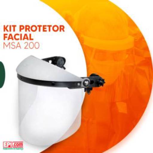 Comprar o produto de Kit Protetor Facial MSA 200 em Proteção Facial pela empresa EPI.COM - Equipamentos de Segurança do Trabalho em Birigui, SP por Solutudo