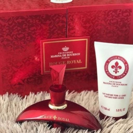 Kit Coffret PRINCESSE Mariana de Bourbon Rouge Royal Parfum 100 ml. e Loção 150 ml. por SAMY BEAUTY Perfumaria - Perfumes Importados