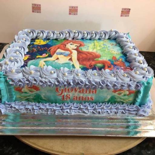 Bolo e Doce Tema Sereia Ariel por Delícias Demarchi