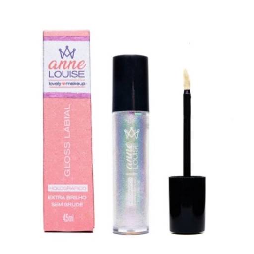Gloss Labial Holográfico Vegano 4,5ML COR 01 #EUBRILHO por Anne Louise 