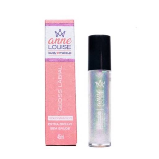 Gloss Labial Holográfico Vegano 4,5ML COR 01 #EUBRILHO por Anne Louise 