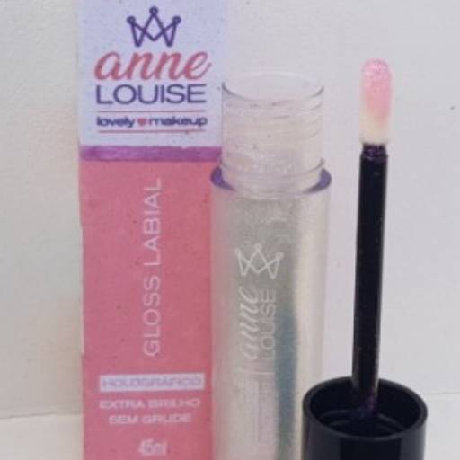 Gloss Labial Holográfico Vegano 4,5ML COR 01 #EUBRILHO por Anne Louise 