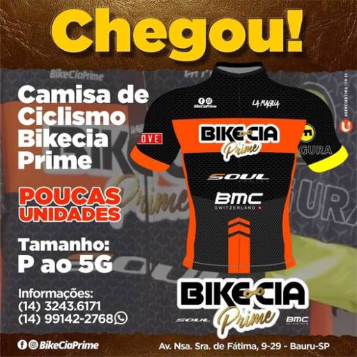 Comprar o produto de Camisa de Ciclismo em Ciclismo pela empresa Bike Cia Prime - Jardim América em Bauru, SP por Solutudo