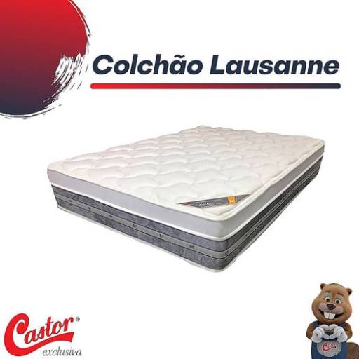 Comprar o produto de Colchão Lausanne em Bauru em Colchões pela empresa Exclusiva Castor (Antônio Alves) em Bauru, SP por Solutudo